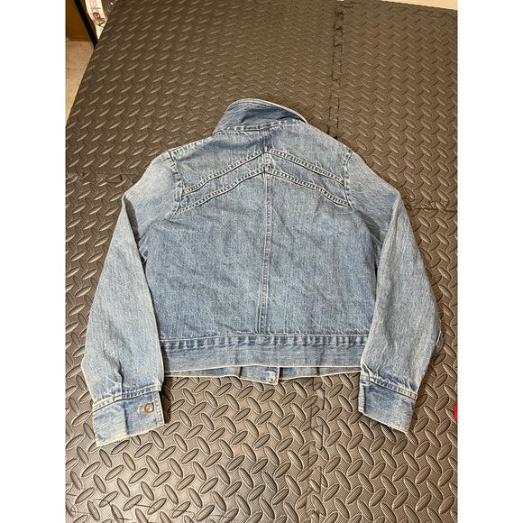 Vintage 70s LEVIS Denim Women Jacket Size Large Rare Orange Tab‎ Brand Tab - Picture 4 of 11